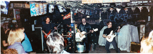 Performing at the at Baha bikini club with Eddie on bass